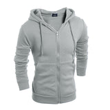 Men's Solid Color Simple Basic Hooded Sweater