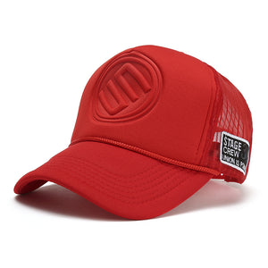 Trendy Brand Solid Color Tall Truck Hat
