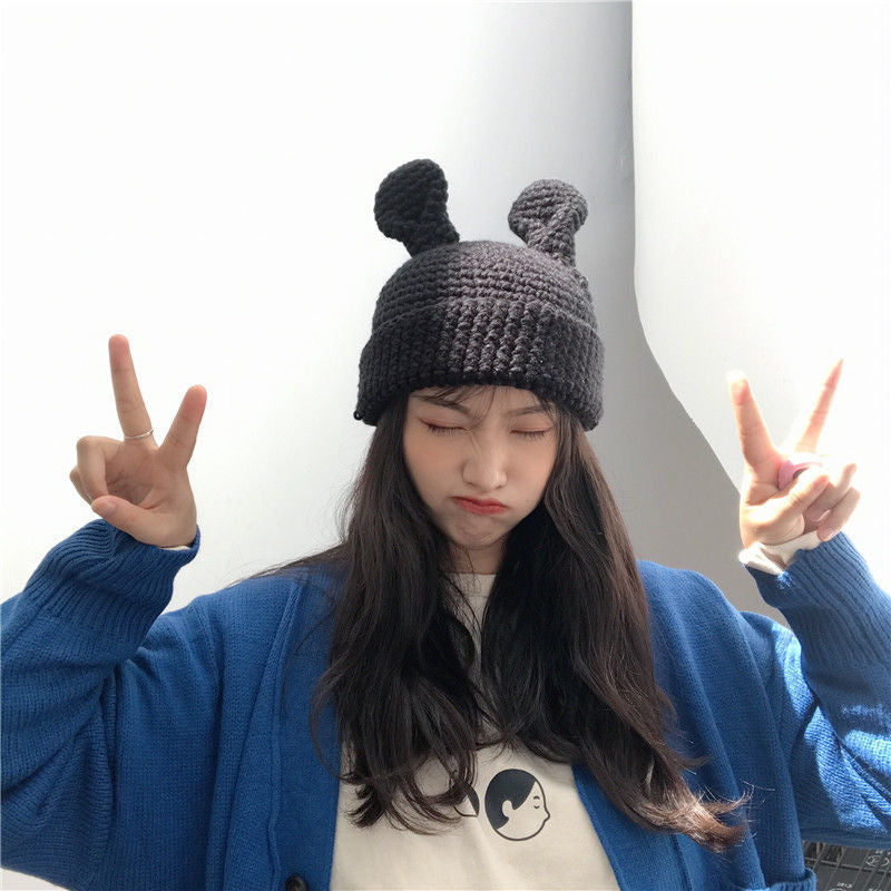 Cute Wool Hat Female Warm Student Soft Girl
