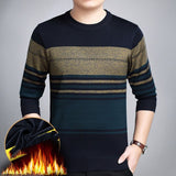 Middle-aged men's long-sleeved warm shirt