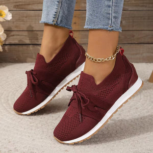 Mesh Flats Shoes For Women Breathable Wedges Shoes