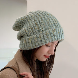 Women's Autumn And Winter Warm Thick Knitted Hat